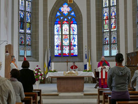 Bonifatiusandacht mit Weihbischof Prof. Dr. Karlheinz Diez in St. Crescentius (Foto: Karl-Franz Thiede)